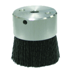 3" Diameter - Maximum Density Crimped Filament MINIATURE Disc Brush - 0.035/80 Grit - Makers Industrial Supply