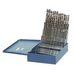 60 Pc. #1 - #60 Wire Gage Cobalt Surface Treated Jobber Drill Set - Makers Industrial Supply