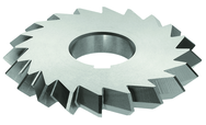 6 x 1-1/4 x 1-1/4 - HSS - 90 Degree - Double Angle Milling Cutter - 28T - TiN Coated - Makers Industrial Supply