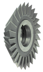 4 x 3/4 x 1-1/4 - HSS - 60 Degree - Double Angle Milling Cutter - 20T - TiCN Coated - Makers Industrial Supply