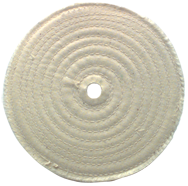 6 x 1/2 - 1'' (80 Ply) - Cotton Sewed Type Buffing Wheel - Makers Industrial Supply