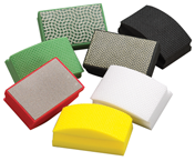 2-1/8 x 3-1/2" - 120 Grit - Black - HP120 - Amplex Flexable Diamond Hand Pad - Makers Industrial Supply