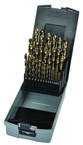 29 Pc. 1/16" - 1/2" by 64ths Cobalt Bronze Oxide Jobber Drill Set - Makers Industrial Supply