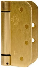 Specialty Hinges; Hinge Material: Steel; Hinge Type: Spring; Mount Type: Full-Mortise; Finish: Satin Brass; Load Capacity: 200 lb; Door Leaf Height: 4