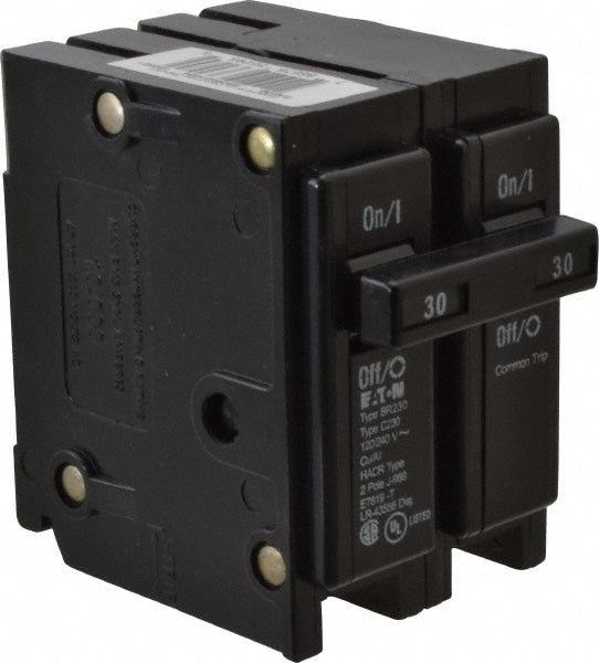 30 Amp, 120/240 VAC, 2 Pole, Plug In Type BR Circuit Breaker