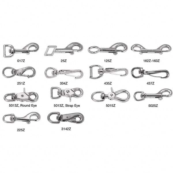 Swiveling & Round Eye Trigger Snap: 90 lb Load Capacity