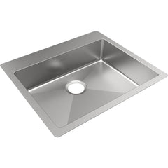 Sinks; Type: Dropin, Undermount; Mounting Location: Countertop; Number Of Bowls: 1; Material: Stainless Steel; Faucet Included: No; Faucet Type: No Faucet; Depth (Inch): 6; Valve Design: No Valve