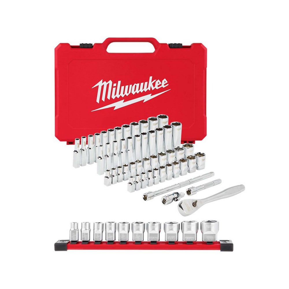 Socket Sets; Set Type: Ratchet & Socket Set; Measurement Type: Inch, Metric; Drive Size: 1/4; Minimum Size (Inch): 5/32; Minimum Size (mm): 5.00