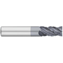 Corner Radius End Mill: 1/4" Dia, 3/4" LOC, 0.0150" Radius, 4 Flute, Solid Carbide