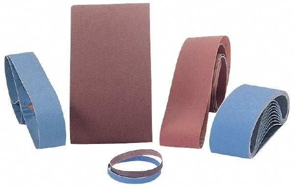 Abrasive Belt:  1/4" Wide, 12" OAL, 180 Grit, Aluminum Oxide