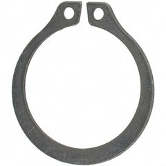 5/8" Shaft Diam, 0.588" Groove Diam, Spring Steel External Snap Retaining Ring