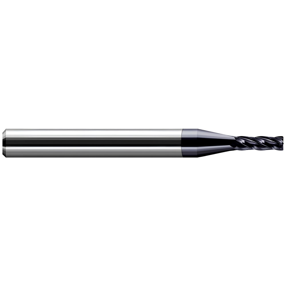 Corner Radius End Mill: 3/8" Dia, 0.57" LOC, 0.0600" Radius, 4 Flute, Solid Carbide