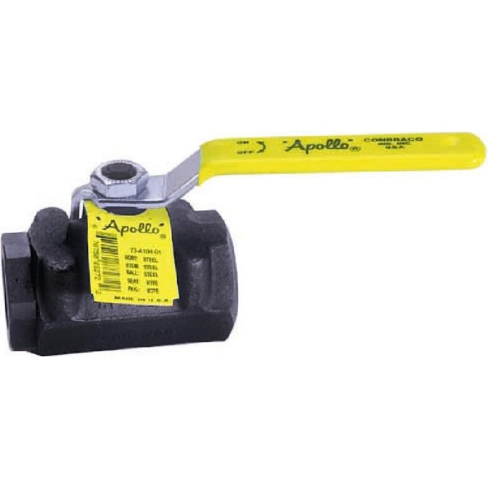 Manual Ball Valve: 1" Pipe, Standard Port, Forged Carbon Steel