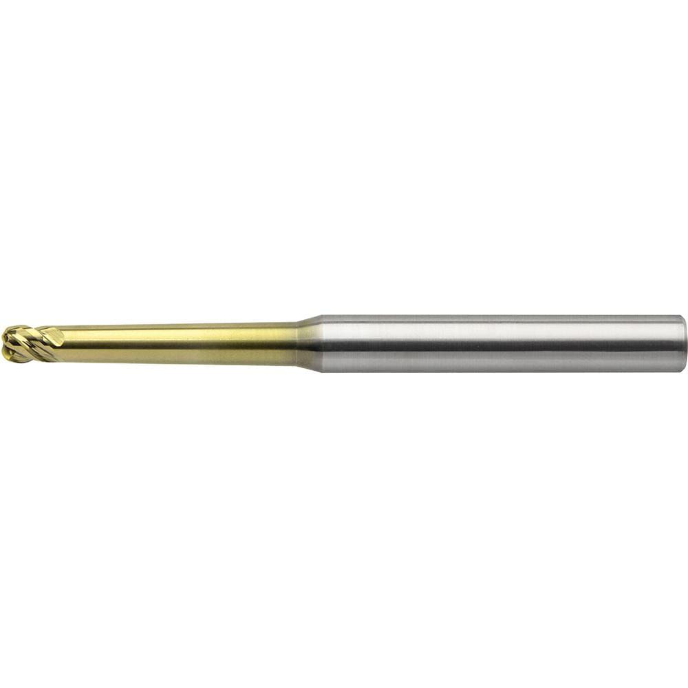 Corner Radius End Mill: 1.00 mm Dia, 1.0000 mm LOC, Centercutting Series HTNRS