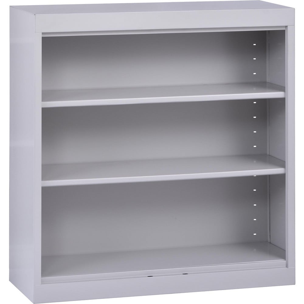 Bookcases; Overall Height: 36 in; Overall Width: 36; Overall Depth: 12; Material: Steel; Color: Dove Gray; Shelf Weight Capacity: 200; Mobility: No; Modular: No