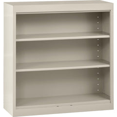 Bookcases; Overall Height: 36 in; Overall Width: 36; Overall Depth: 12; Material: Steel; Color: Putty; Shelf Weight Capacity: 200; Mobility: No; Modular: No