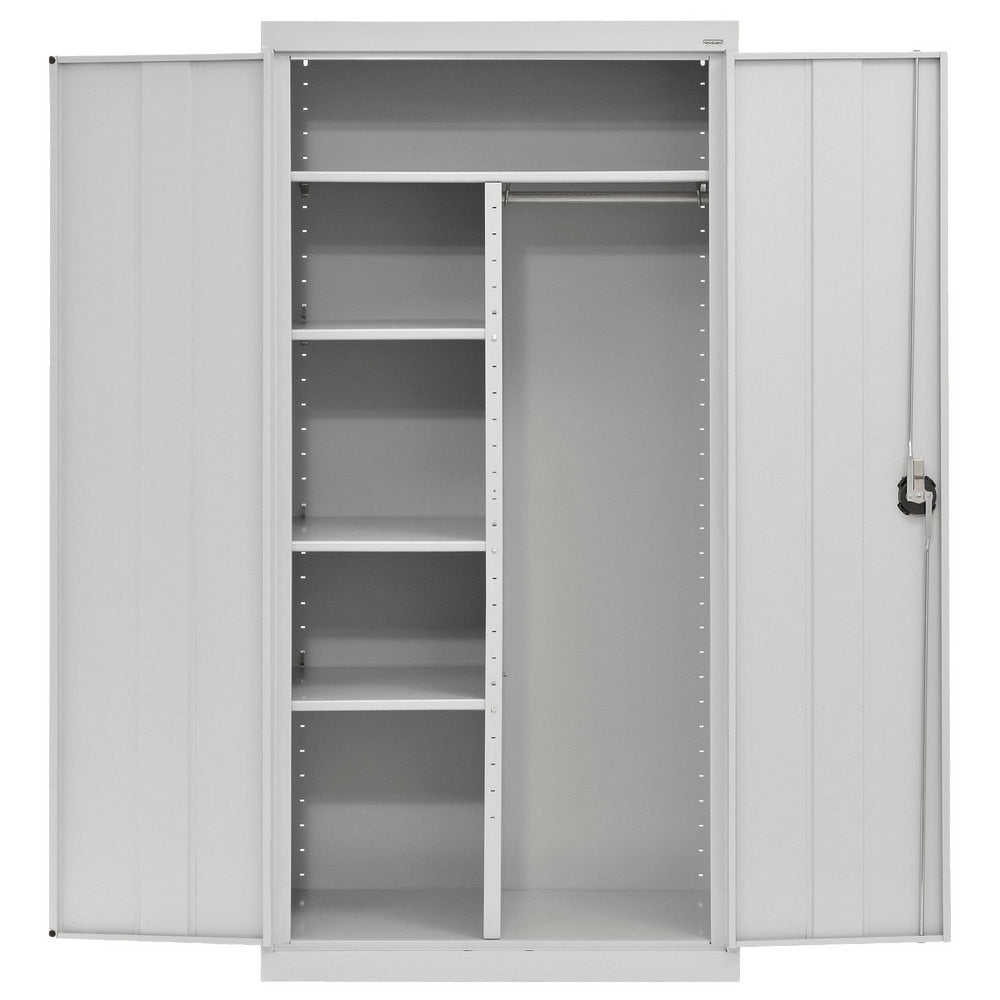 Steel Combination Storage Cabinet: 36" Wide, 18" Deep, 72" High