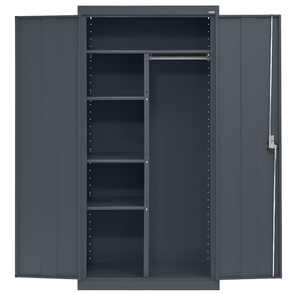 Steel Combination Storage Cabinet: 36" Wide, 24" Deep, 72" High