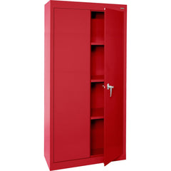 Steel Lockable Welded Storage Cabinet Cabinet: 30" Wide, 18" Deep, 72" High