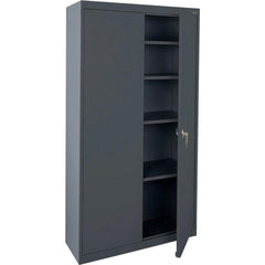 Steel Lockable Welded Storage Cabinet Cabinet: 36" Wide, 18" Deep, 72" High