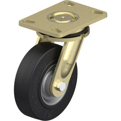 Top Plate Casters; Mount Type: Plate; Number of Wheels: 1.000; Wheel Diameter (Inch): 6-5/16; Wheel Material: Rubber; Wheel Width (Inch): 2; Wheel Color: Black