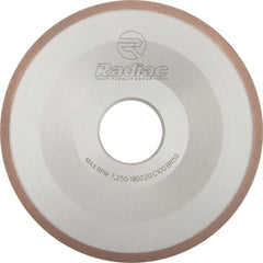 Tool & Cutting Grinding Wheel: 5" Dia, 3/4" Width, 1-1/4" Hole, 220 Grit, N Hardness, Type 12V9