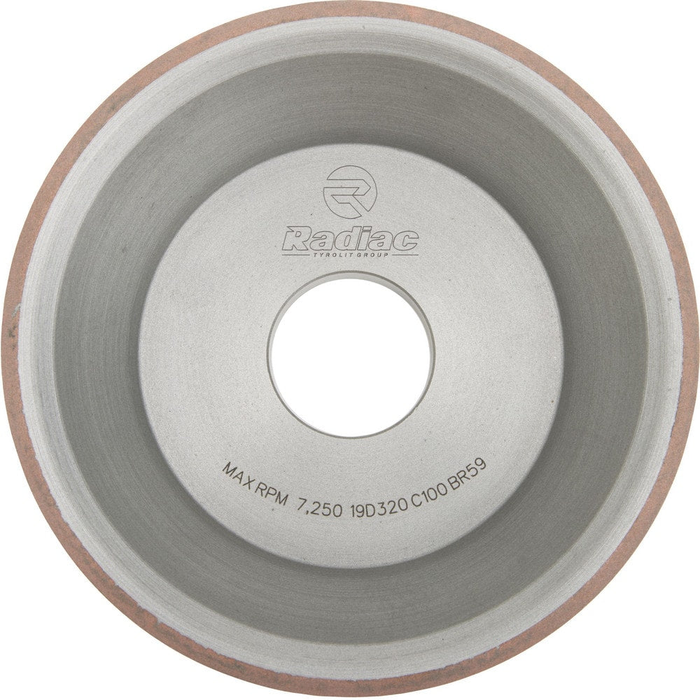 Tool & Cutting Grinding Wheel: 3-3/4" Dia, 1-1/2" Width, 1-1/4" Hole, 150 Grit, R Hardness, Type 11V9