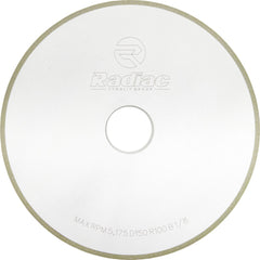 Surface Grinding Wheel: 6" Dia, 3/8" Thick, 1-1/4" Arbor, 100 Grit