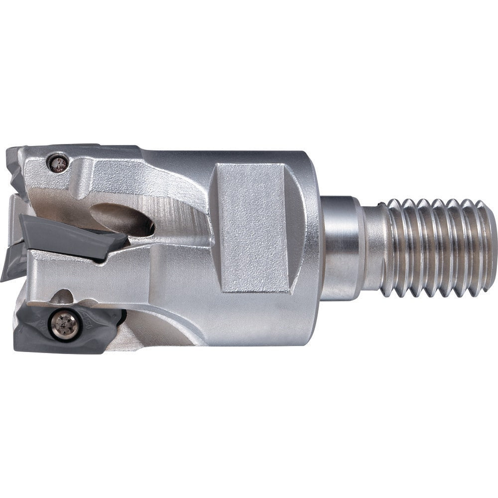 Indexable Square-Shoulder End Mill:  PSE07R020SF10-4,  M10 Modular Connection,  Modular Connection Shank