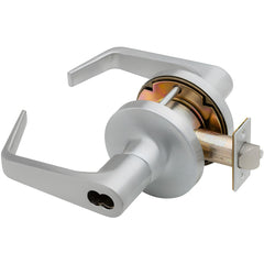 Lever Locksets; Lockset Type: Storeroom; Key Type: Keyed Different; Back Set: 2-3/4; Cylinder Type: Less Core; Material: Metal; Door Thickness: 1-3/4 to 2-1/4; Finish: Satin Chrome