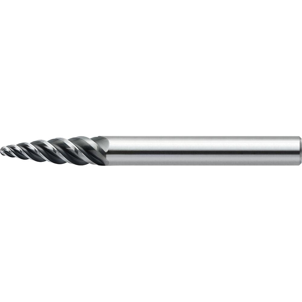 Barrel Cutter End Mills; End Type: Tapered; Material: Solid Carbide; Small End Diameter (mm): 2.00; Shank Diameter (mm): 8.0000; Length of Cut (mm): 6.4000