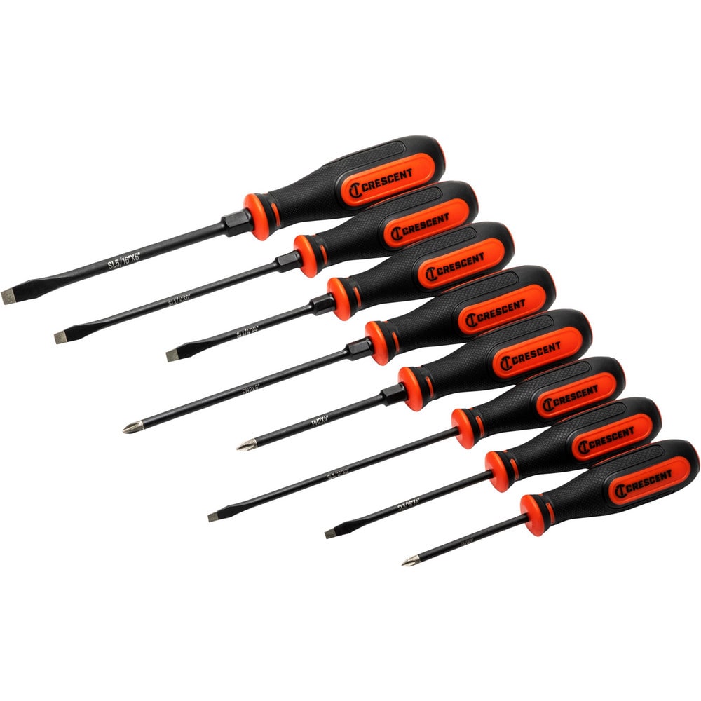 Screwdriver Sets; Screwdriver Types Included: Phillips , Slotted; Container Type: Clamshell; Tether Style: Not Tether Capable