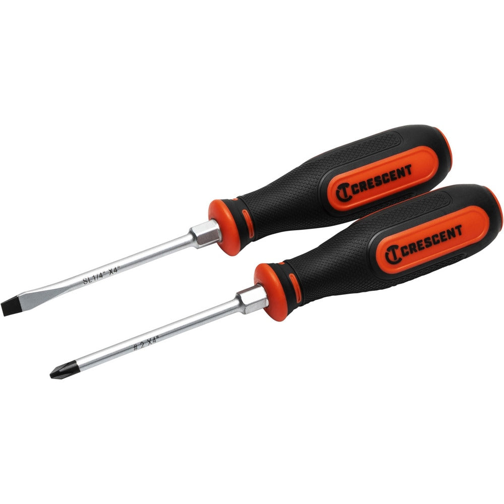 Screwdriver Sets; Screwdriver Types Included: Phillips , Slotted; Container Type: Clamshell; Tether Style: Not Tether Capable