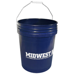 5 Gal, Plastic Round Blue Bucket & Pail Kit