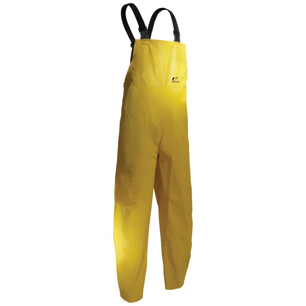 Rain Bib Overalls: Size Medium, Polyester & PVC