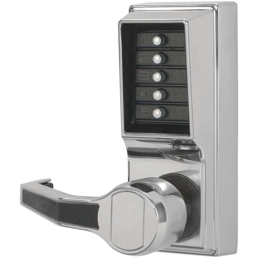 Lever Locksets; Lockset Type: Entrance; Key Type: Keyed Different; Back Set: 2-3/4; Cylinder Type: None; Material: Metal; Door Thickness: 1-3/4; Finish: Bright Chrome