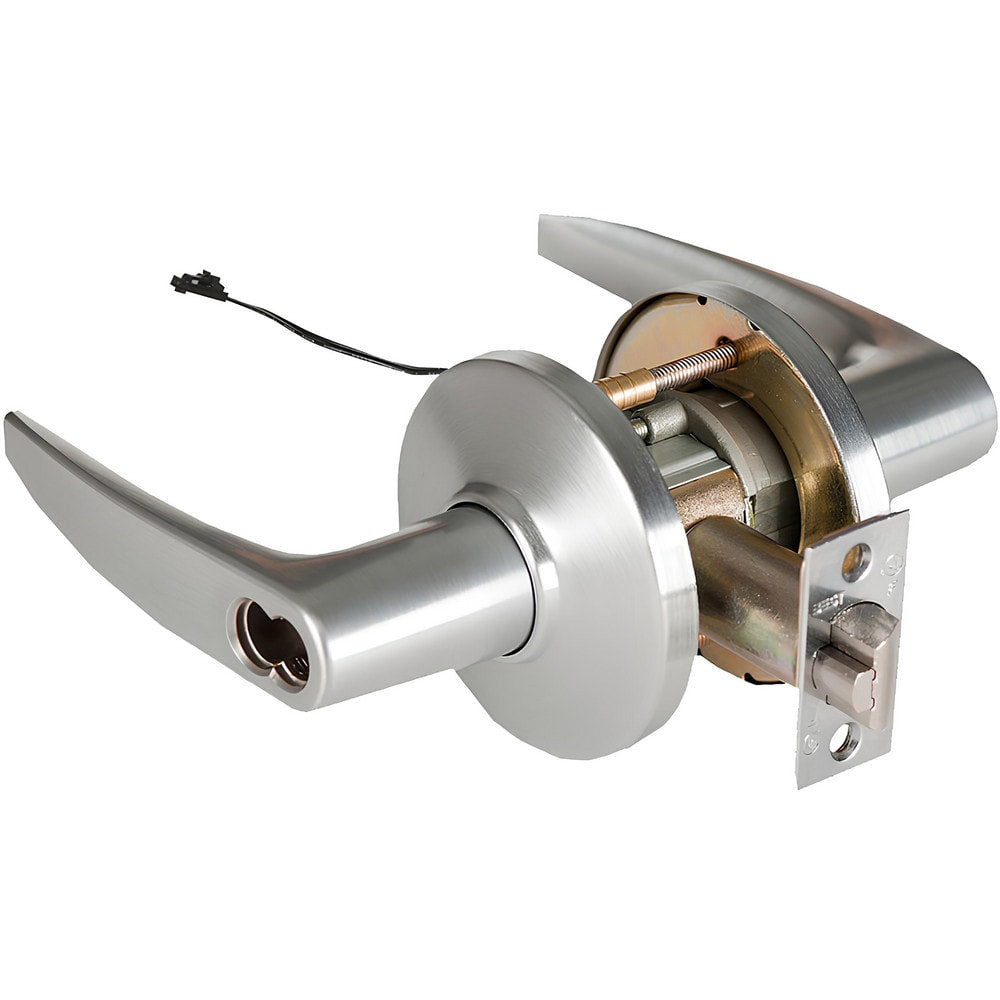 Lever Locksets; Lockset Type: Entrance; Key Type: Keyed Different; Back Set: 2-3/4; Cylinder Type: Less Core; Material: Metal; Door Thickness: 1-3/4 to 2-1/4; Finish: Satin Chrome