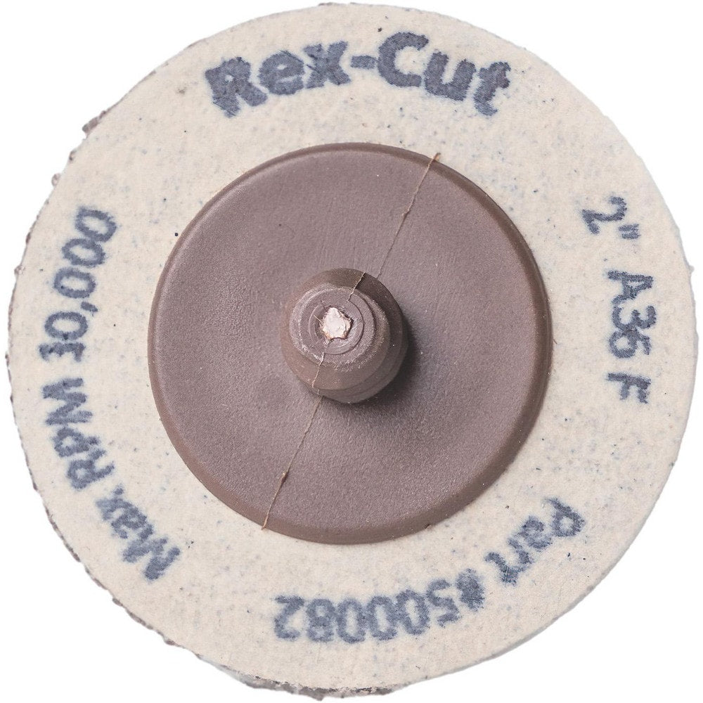 Quick-Change Disc: Type R, 2" Dia, 24 Grit, Aluminum Oxide, Non-Woven