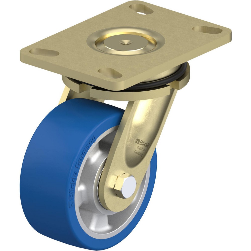 Top Plate Casters; Mount Type: Plate; Number of Wheels: 1.000; Wheel Diameter (Inch): 6; Wheel Material: Polyurethane; Wheel Width (Inch): 2; Wheel Color: Green