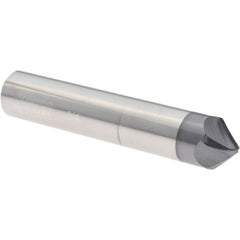 Barrel Cutter End Mills; End Type: Taper Form; Material: Solid Carbide; Taper Angle Per Side: 45.00; Length of Cut (Inch): 3/8