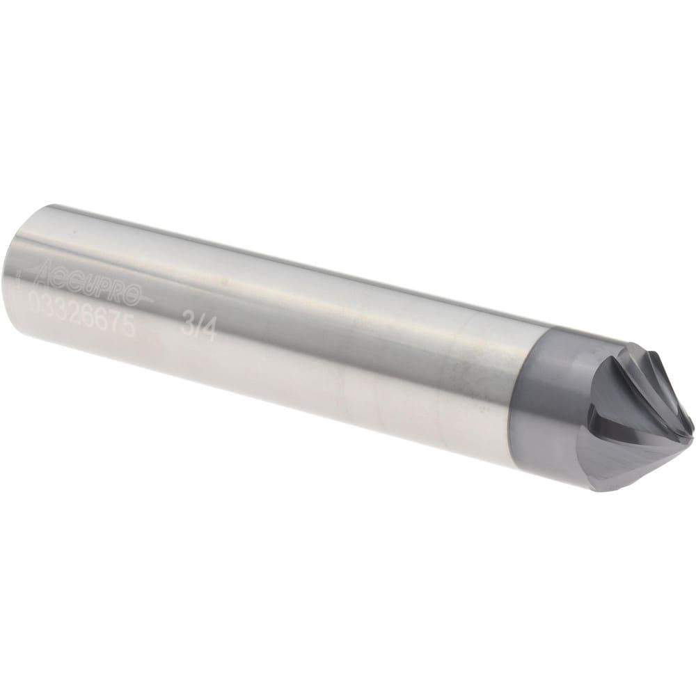 Barrel Cutter End Mills; End Type: Taper Form; Material: Solid Carbide; Taper Angle Per Side: 45.00; Length of Cut (Inch): 3/8