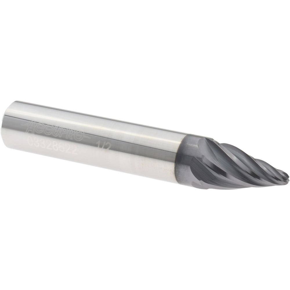 Barrel Cutter End Mills; End Type: Taper Form; Material: Solid Carbide; Taper Angle Per Side: 15.00