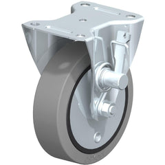 Top Plate Casters; Mount Type: Plate; Number of Wheels: 1.000; Wheel Diameter (Inch): 8; Wheel Material: Polyurethane; Wheel Width (Inch): 2; Wheel Color: Blue