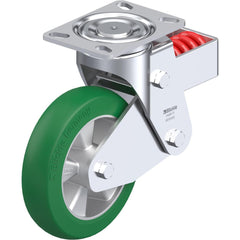 Top Plate Casters; Mount Type: Plate; Number of Wheels: 1.000; Wheel Diameter (Inch): 4; Wheel Material: Rubber; Wheel Width (Inch): 1-9/16; Wheel Color: Black