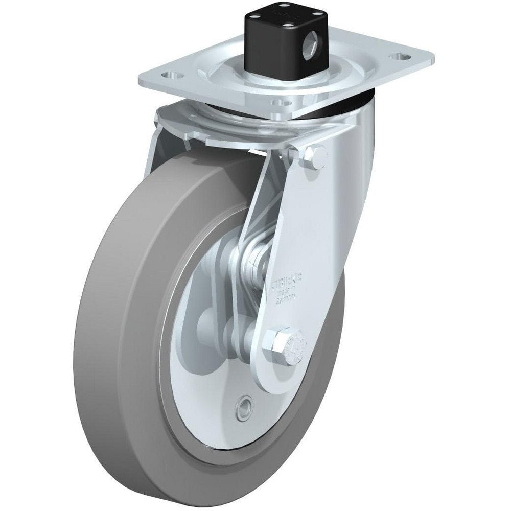 Top Plate Casters; Mount Type: Plate; Number of Wheels: 1.000; Wheel Diameter (Inch): 6; Wheel Material: Polyurethane; Wheel Width (Inch): 2; Wheel Color: Blue