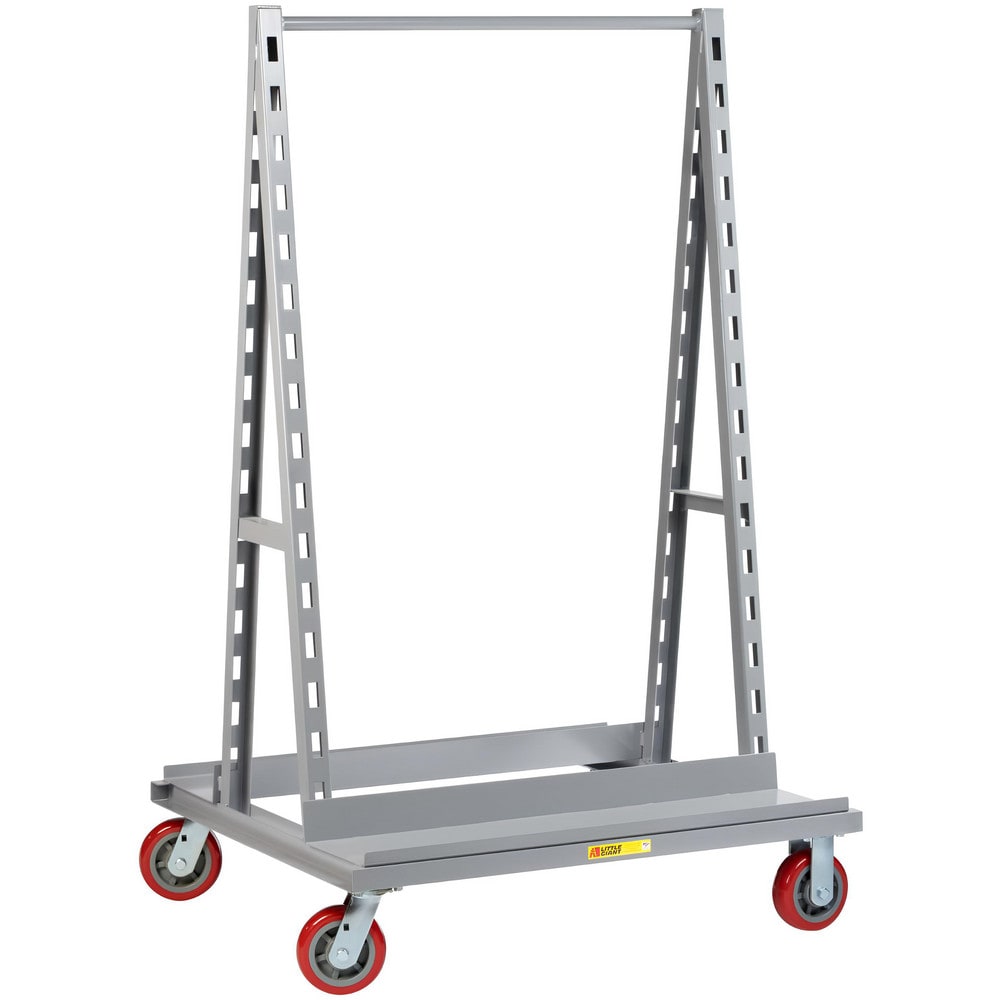 Mobile Work Stands; Stand Type: Mobile Pegboard A-Frame; Stand Style: A-Frame; Brake Type: None; Leg Style: Fixed; Load Capacity: 2000; Color: Gray; Maximum Height: 67 in