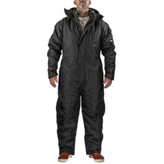 Coveralls & Overalls; Garment Style: Coveralls; Size: X-Large; Color: Black; Material: 420D Polyurethane Coated Nylon, Polyester; Hazardous Protection Level: Non-Hazardous; Ankle Style: Open