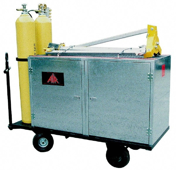 Confined Space Entry & Retrieval Carts; Capacity (Lb.): 1200.00; Length (Inch): 10; Description: Confined Space Cart with 10 in Semi-Pneumatic Tires; Width: 30