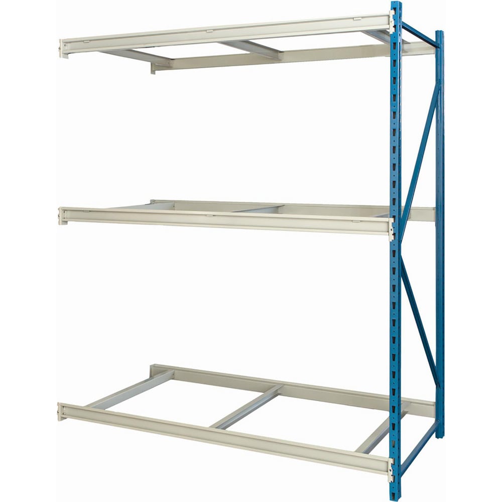 Storage Racks; Rack Type: Bulk Rack Add-On; Overall Width (Inch): 60; Overall Height (Inch): 87; Overall Depth (Inch): 36; Material: Steel; Color: Marine Blue, Light Gray; Finish: Powder Coated