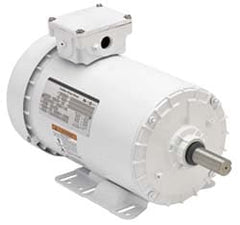 Three Phase Premium Efficient AC Motor: C-Face with Base & TEFC Enclosure